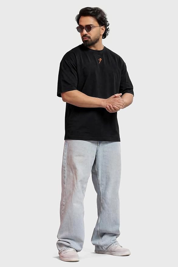 Oversized Poly-Cotton-Elasto T-Shirt
